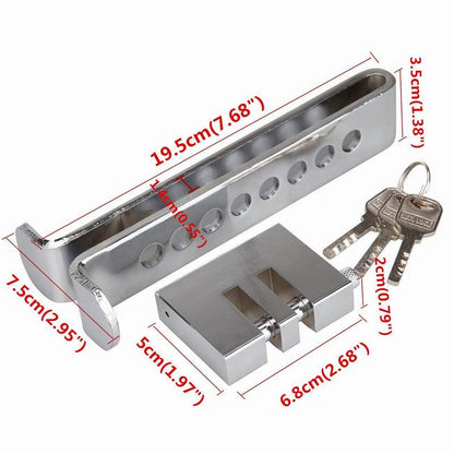 Universal Car Pedal Lock Anti-Theft Auto Solid Stainless Steel Brake Clutch Lock Vehicle Security Protection Supplies