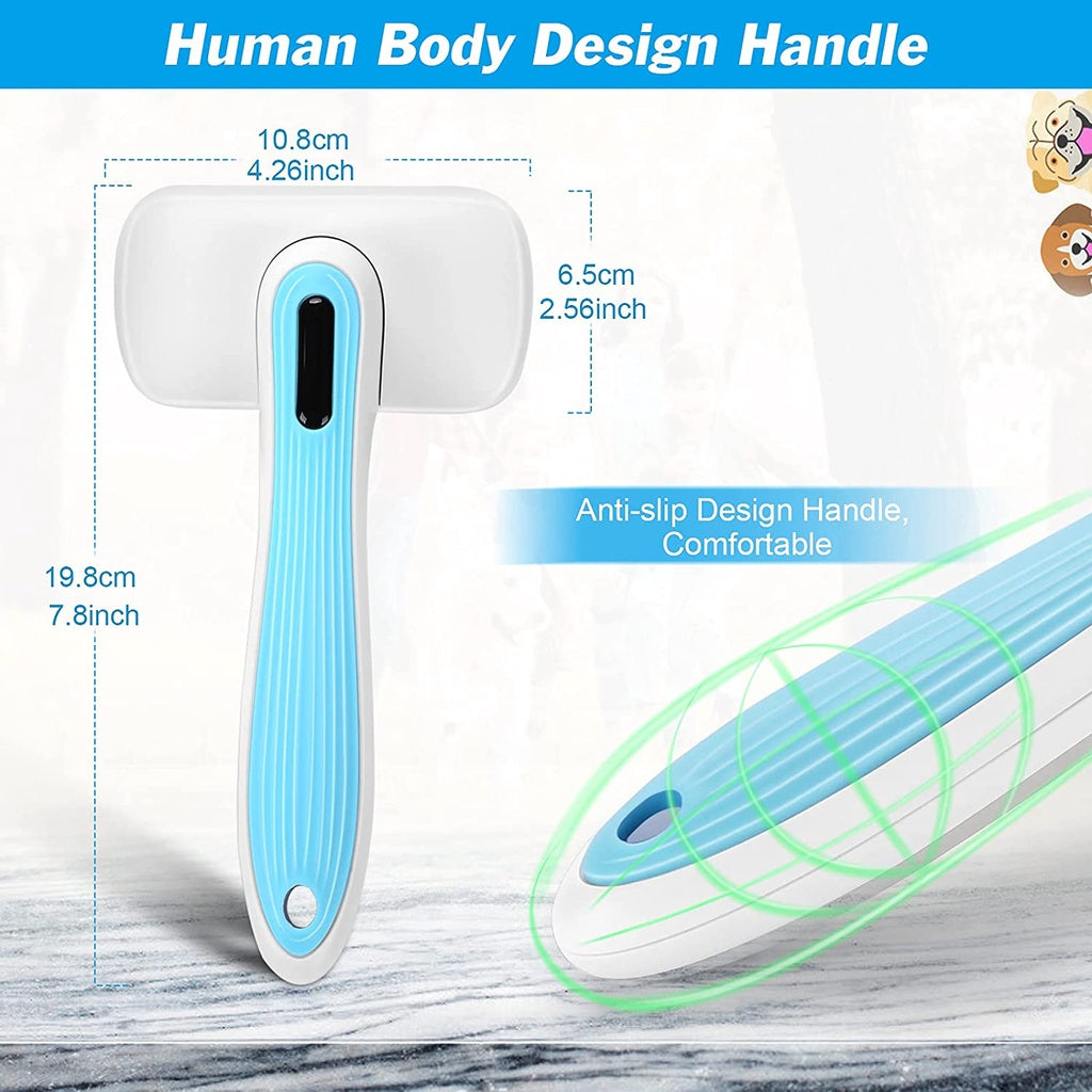 Self-Cleaning Pet Grooming Brush for Cats & Dogs