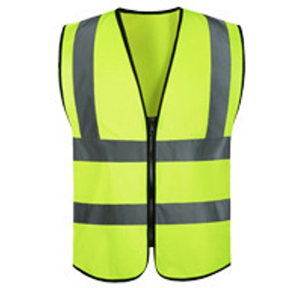 Reflective Safety Vest High Visibility Traffic Multi-Pocket Breathable Work Outdoor Night Cycling