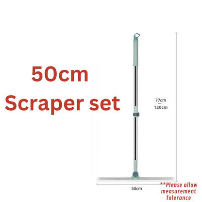 35cm/50cm Silicone Scraper Broom Wiper Extendable Rotatable Floor Glass Window Cleaning Tool Bathroom Mop