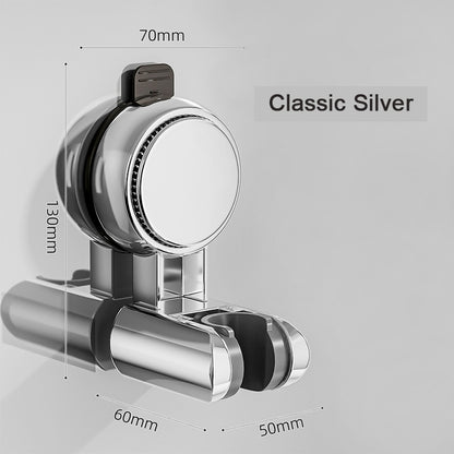 Adjustable Shower Head Suction Cup Holder Showerhead Bracket No Drill FREE Wall Mount Bathroom Bidet