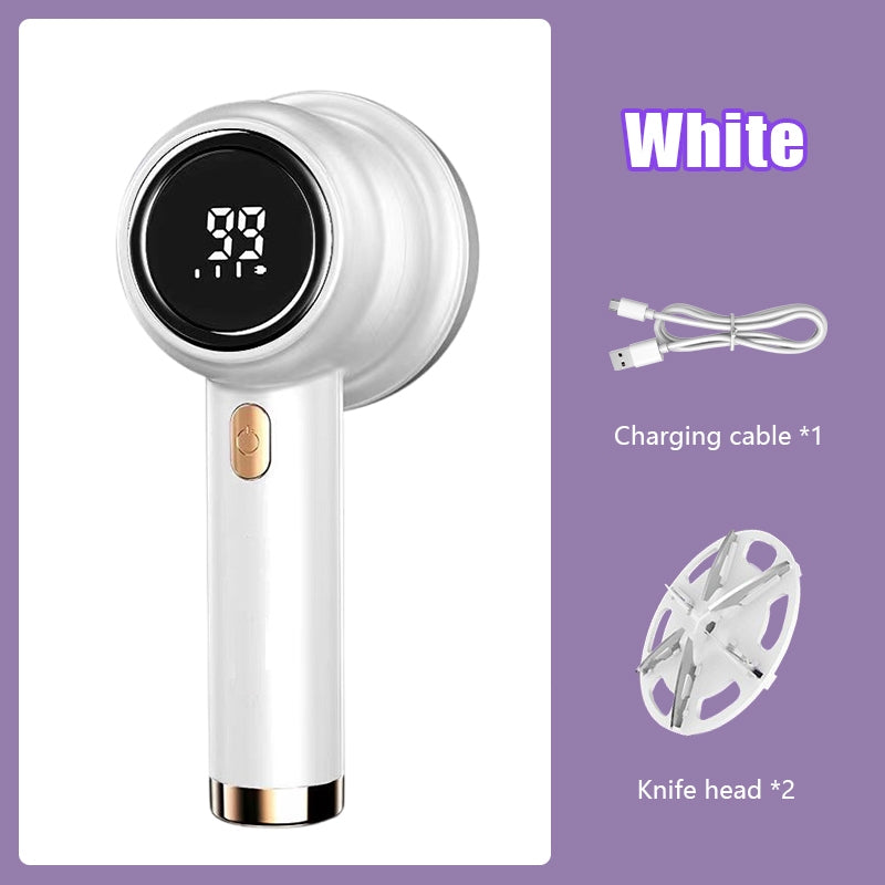【SKIT】Fabric Shaver Defuzzer Electric Lint Remover Rechargeable USB Sweater Shaver Hair Ball Trimmer