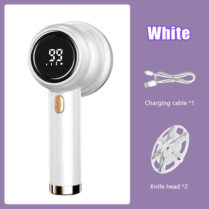 【SKIT】Fabric Shaver Defuzzer Electric Lint Remover Rechargeable USB Sweater Shaver Hair Ball Trimmer