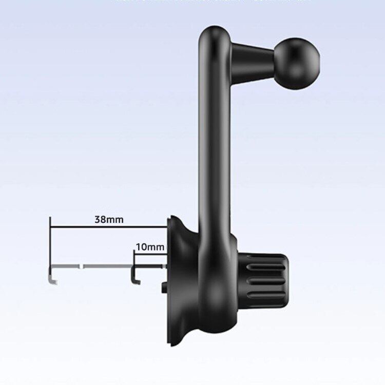 Universal Car Air Vent Clip Mount 17mm Ball Head for Car Phone Holder Stand Extension Arm Air Outlets Hook Clip Bracket