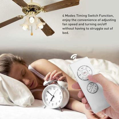 Smart Universal Ceiling Fan Lamp Remote Control Kit with Receiver 3 Speed Timing Wireless Controller