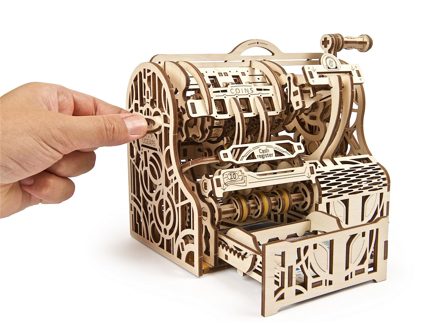 Ugears Cash Register ★Mechanical 3D Puzzle Kit Model Toys Gift Present Birthday Xmas Christmas Kids Adults