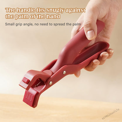 Anti-Scalding Clip Non-Slip Hot Plate Gripper Kitchen Bowl Clamp Heat Resistant Durable Silicone Tong