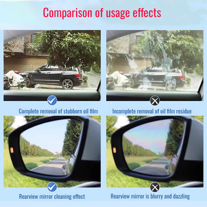 Car Glass Oil Film Cleaner Brush Windshield Stain Remover Strong Degreasing Tool for Clear Vision