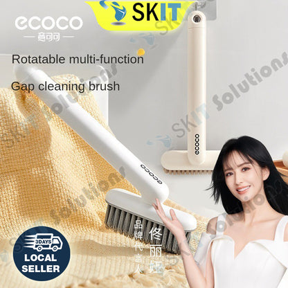 ECOCO Multi Function Gap Cleaning Brush 2 In 1 Rotary Seam Cleaner Brush 2in1 Bathroom Toilet Brush