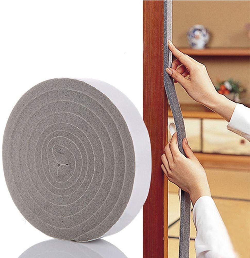 Self-Adhesive Soundproof Sound Proof Door Window Seal Sealing Strip Acoustic Foam Windproof Sponge