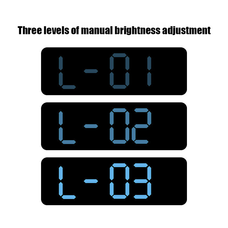 Smart LED Digital Wall Desk Clock Large Display Alarm Temperature Humidity 12 24H Auto Dimmer Timer