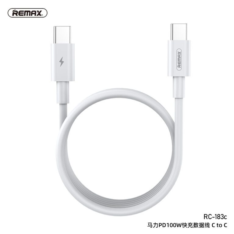 2M Remax RC-183C Marlik 100W PD Fast Charging USB-C to USB-C Cable / RC-183A USB to Type-C PD22.5W 5A