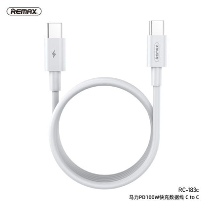 2M Remax RC-183C Marlik 100W PD Fast Charging USB-C to USB-C Cable / RC-183A USB to Type-C PD22.5W 5A