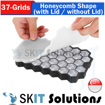 BPA FREE Premium Ice Ball Maker Whiskey Silicone Ice Cube Tray Mold Mould Lid Sphere Square Round Diamond Honeycomb