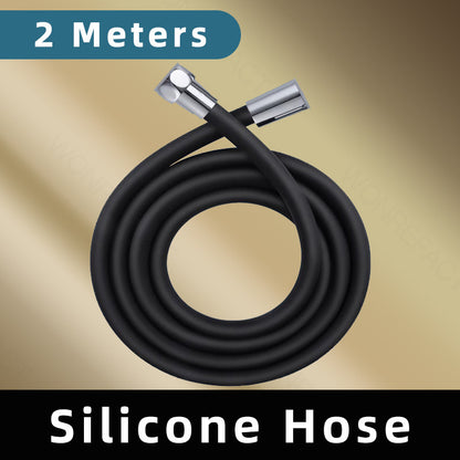 1.5M 2M Flexible Hose Bathroom Toilet Silicone Handheld Showerhead Tube for Bidet Spray Shower Head