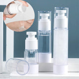 Travel Press Type Mini Vacuum Airless Spray/Lotion Pump Bottle Empty Refillable Cosmetic Body Cream Storage Dispenser