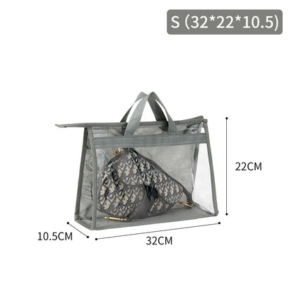 Transparent PVC Handbag Dust Cover Hanging Storage Organizer Closet Protector Wardrobe Bag