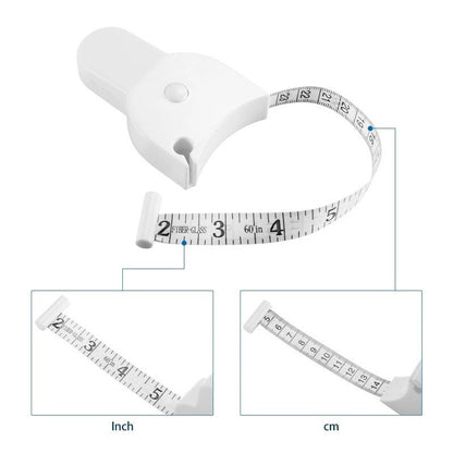 1.5m Automatic Body Measuring Tape Retractable Fitness Measure Waist Chest Leg Sewing Ruler Tool