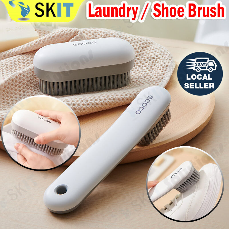 Multifunctional Ecoco Bathroom Laundry / Shoe Brush Soft Fur Cleaning Scrubbing Brush Home Care Use