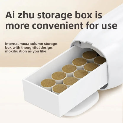 Portable Heated Moxibustion Massage Device Scraping Bianstone Gua Sha Cupping Body Tool Moxa Stick