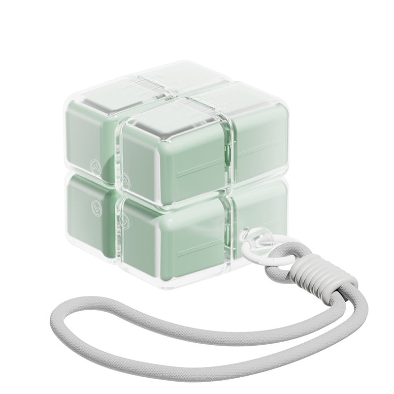 Portable Magnetic 8 Compartment Pill Organizer Case Waterproof Medicine Storage Box with Lanyard