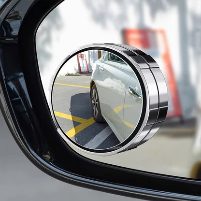 2Pcs Adhesive Blind Spot Mirror Safety Driving Wide Angle Rear View Convex Mirror For Car SUV Truck