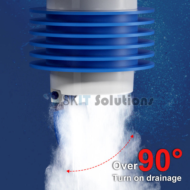 5-Ways Drain Pipe Sealing Plug Sewer Seal Deodorant Drainage Backflow Preventer Anti-Odor Drainer Kitchen Bathroom