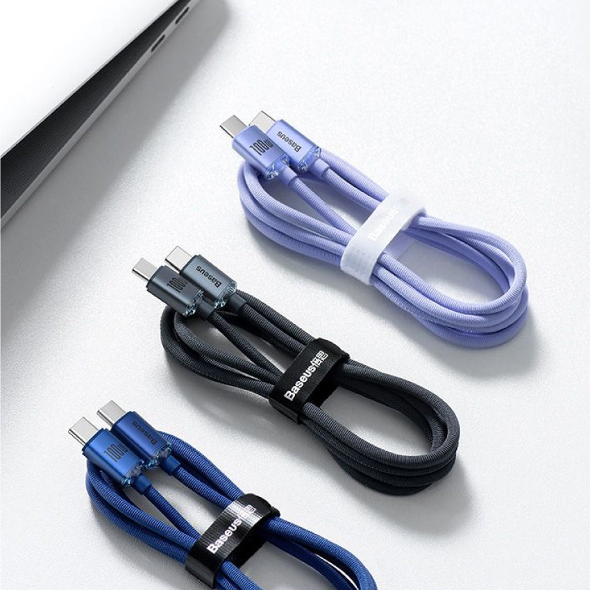 Baseus Crystal Shine Series Fast Charging Data Cable Charger Type-C to Type-C 100W