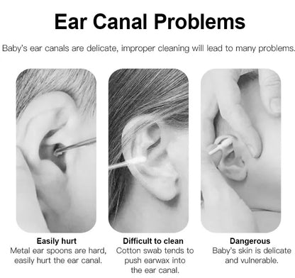 Ear Wax Cleaner Stick Spiral Pick Sticky Earwax Remover Tool Safe Earpick Digger Cleaning Picker