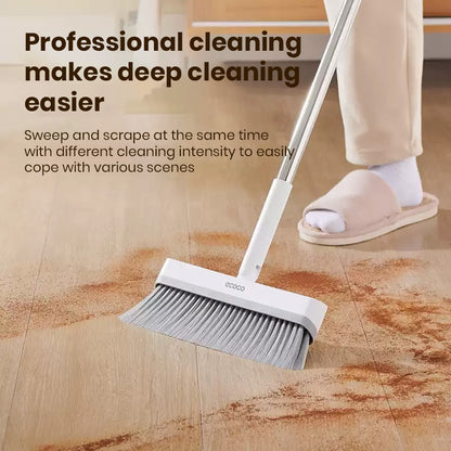 Ecoco 2in1 Foldable Broom And Dustpan Set Household Cleaning Tool Sweeping Kit For Home Use