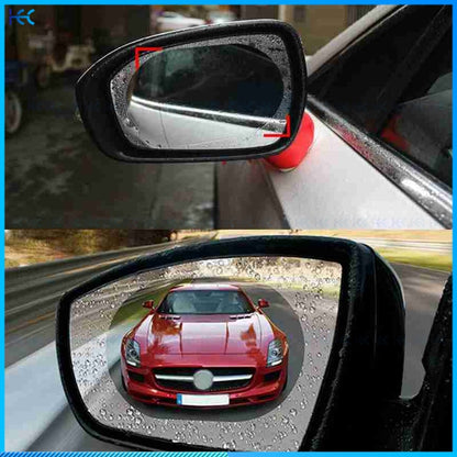 2PCS Anti-Rain Car Side Rearview Mirror Window Rainproof Film Anti-Fog Waterproof Protective Sticker