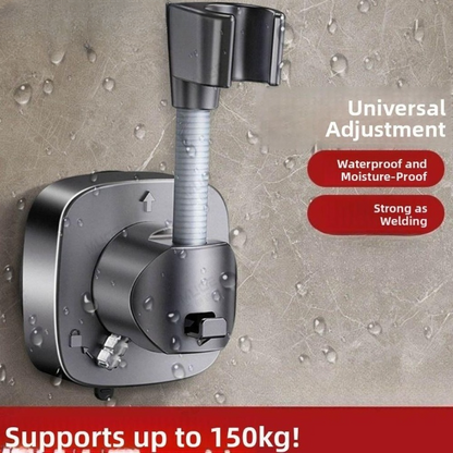 Adjustable Shower Head Suction Cup Holder Showerhead Bracket No Drill FREE Wall Mount Bathroom Bidet