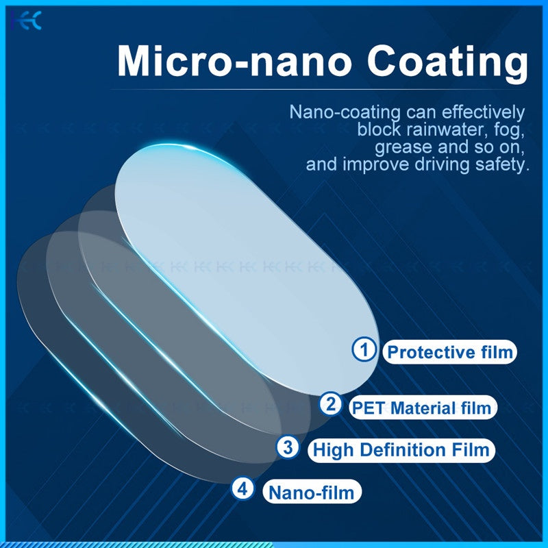 2PCS Anti-Rain Car Side Rearview Mirror Window Rainproof Film Anti-Fog Waterproof Protective Sticker