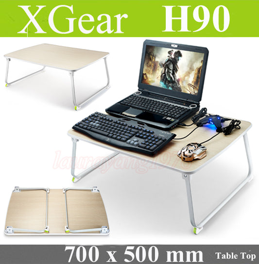Xgear H90 Foldable Laptop Table Desk★Large 700x500 mm★Work Home Based Learning★WOF★HBL★PC Computer Bed Sofa Folding