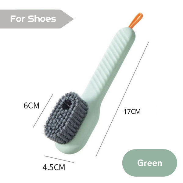 Laundry Clothes Cleaning Brush Refillable Liquid Detergent Soap Soft Bristles Household Clean Shoe