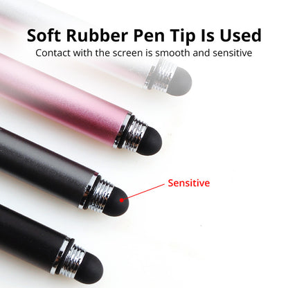 Silicone Rubber/Conductive Cloth Tip 2in1 Passive Capacitive Stylus Touch Pen Tablet Drawing Pencil