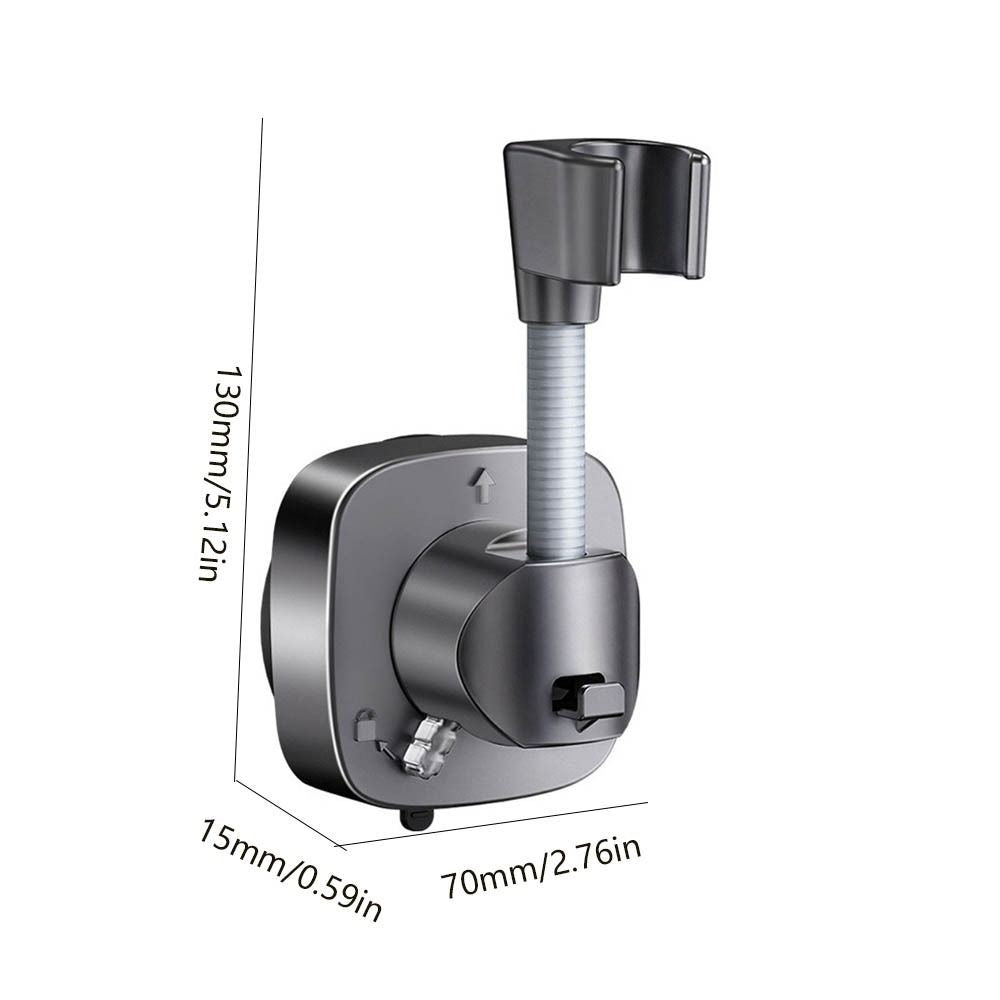 Adjustable Shower Head Suction Cup Holder Showerhead Bracket No Drill FREE Wall Mount Bathroom Bidet