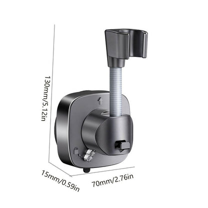Adjustable Shower Head Suction Cup Holder Showerhead Bracket No Drill FREE Wall Mount Bathroom Bidet