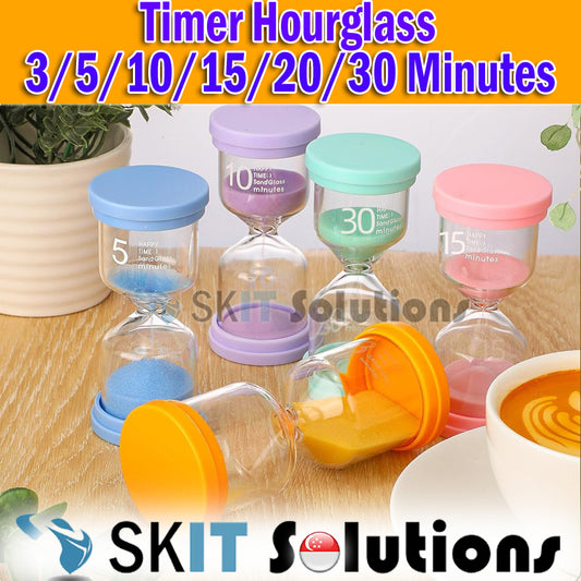 3 5 10 15 20 30 Min Sand Timer Hourglass Sandglass Clock Kids Game Kitchen Home Decor Teaching Aid