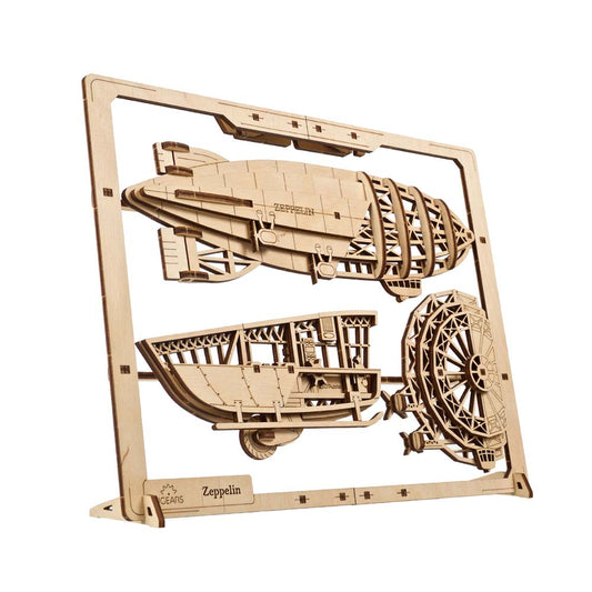 UGEARS Zeppelin 2.5D Puzzle Mechanical Model Wooden DIY Kits