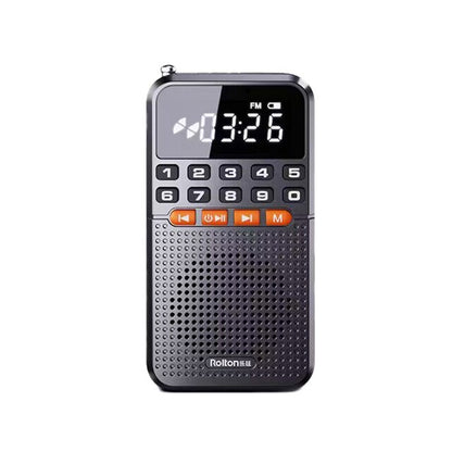 Rolton T1 Portable FM Radio Speaker Elderly MP3 Song Mini Player Large Display Bluetooth TF Card