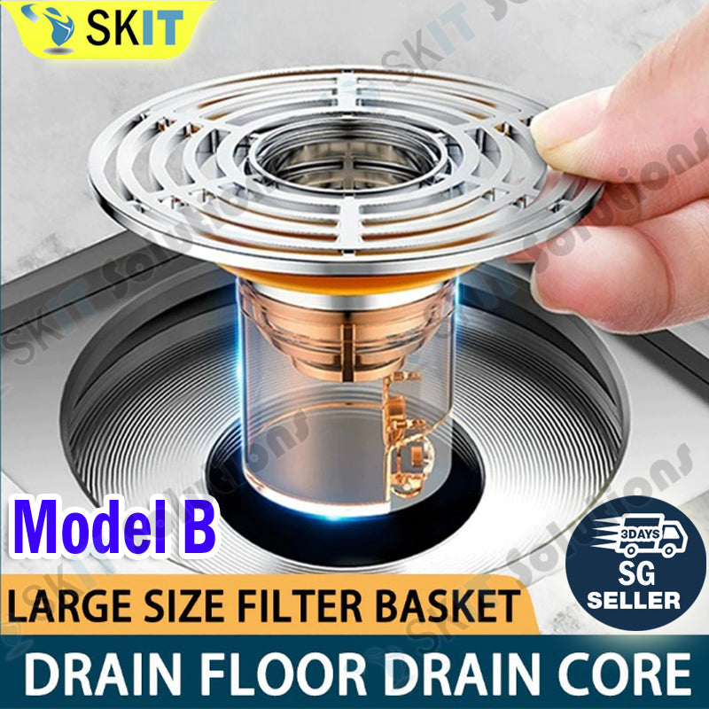 Universal Floor Drain Core Anti Odor Anti Insect Drainage Filter Sewer Pipe Plug for 32-45MM Hole