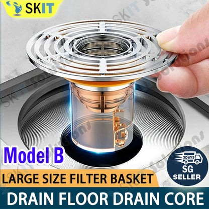 Universal Floor Drain Core Anti Odor Anti Insect Drainage Filter Sewer Pipe Plug for 32-45MM Hole