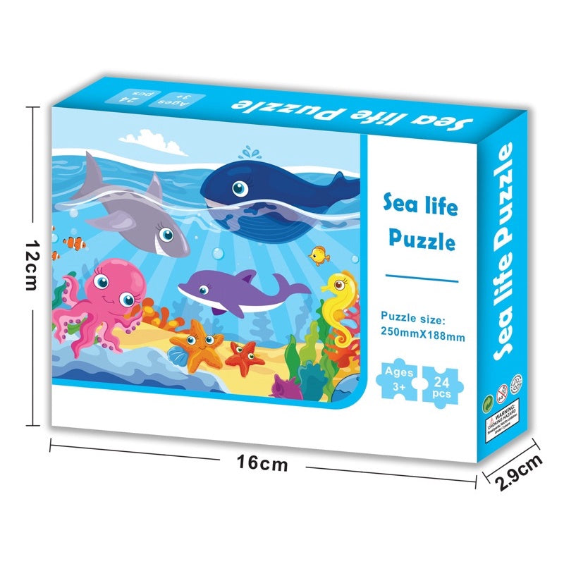 24pcs Puzzle Jigsaw for Toddler Kids Educational Toys Goodies Bag
