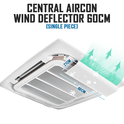 Central Aircon Cassette Wind Deflector Ceiling Air Conditioner Airflow Diverter Air Con Shield Windshield Deflactor