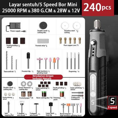 Mini Cordless 12V Drill Grinder Engraving Pen Power Tool for Jewelry Wood Glass Cutting Polishing