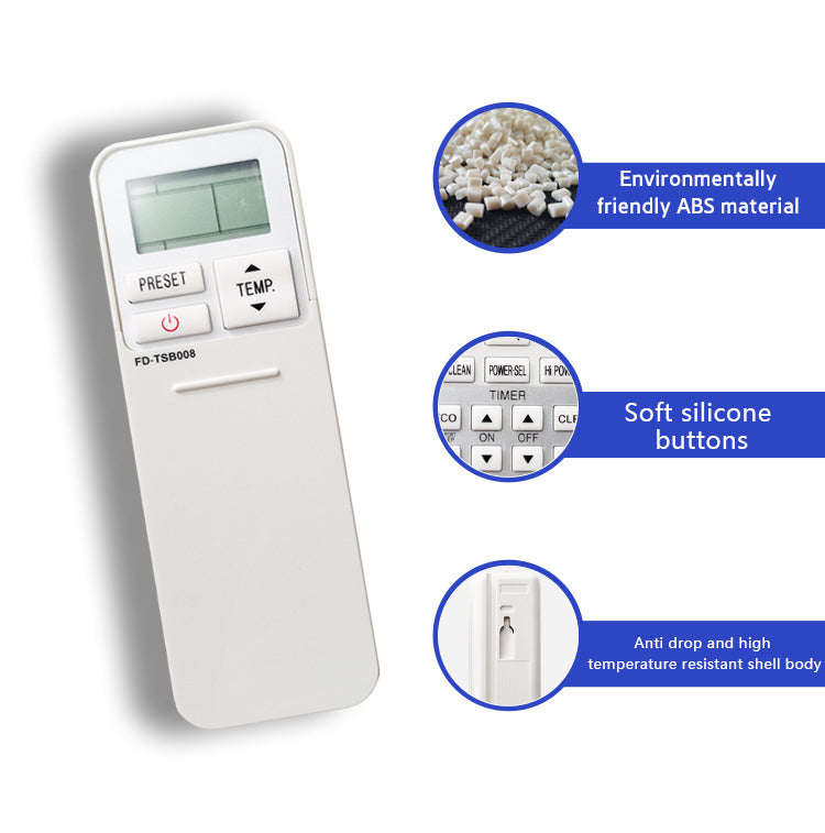 FD-TSB008 Universal Replacement Toshiba Aircon Remote Control AC WC-L03SE WH-TA02EJ WH-TA04EJ WH-UC02EC WC-K10JE WH-TA01