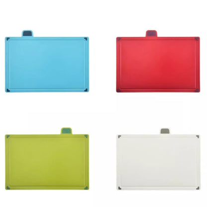 4pcs Color Cutting Board Set Kitchen Chopping Fruit Vegetable Non-Slip Plastic with Stand Home Use