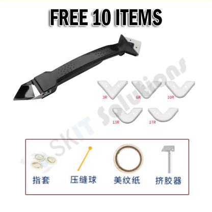 150ML Silicone Sealant FREE 10 Gifts Tile Grout Repair Kit Waterproof Anti Fungal Mould Proof White
