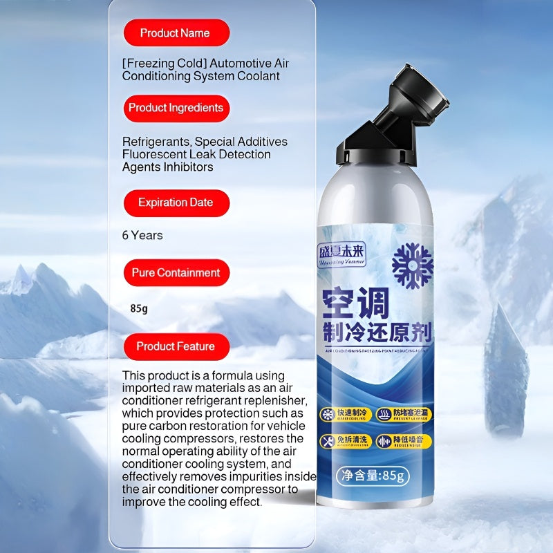 Car Air Conditioner Restorer R134A Refrigerant AC Aircon Cooling Gas Enhancer Top Up Booster Leak